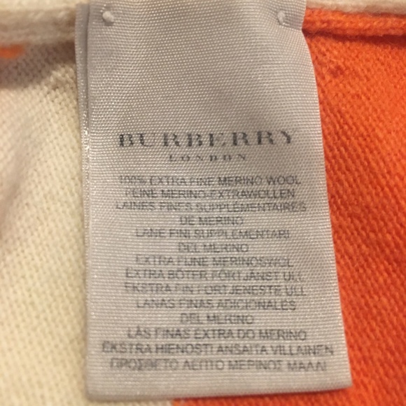 Burberry London V-neck Wool Pullover - Picture 6 of 7